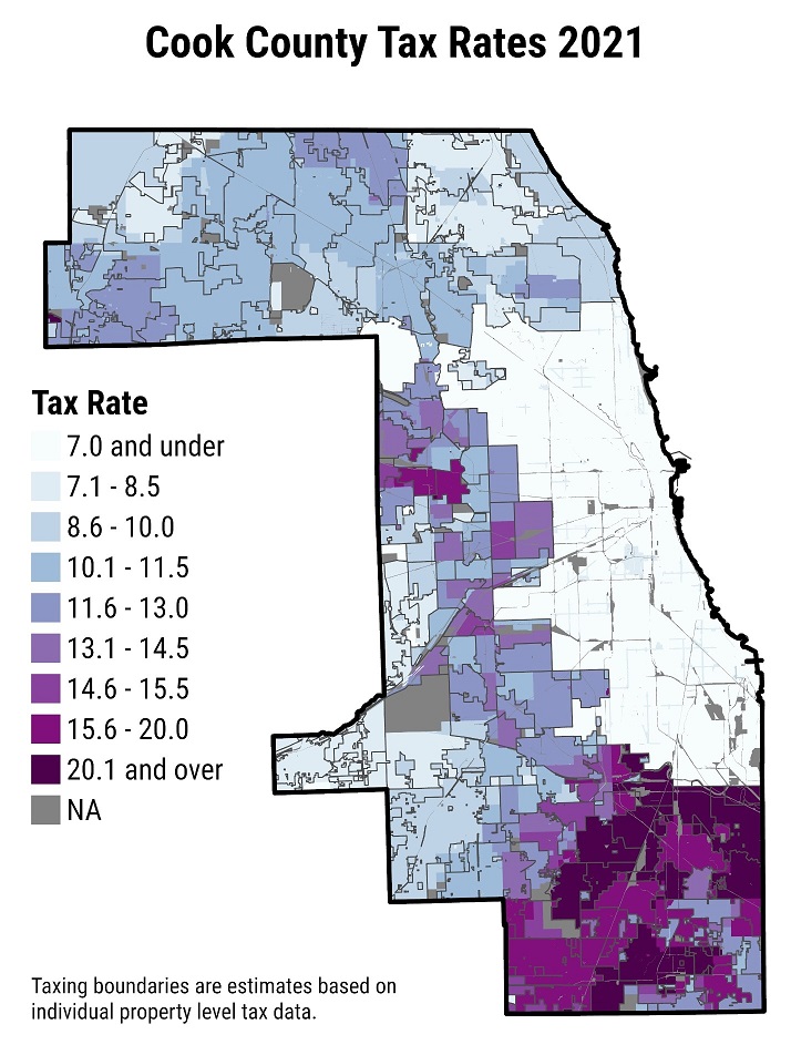Map of Tax Code Rates